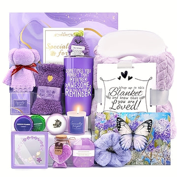 Gifts For Women, Lavender Spa Gifts Set, 16pcs Gift Set For Women
