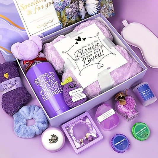 Gifts For Women, Lavender Spa Gifts Set, 16pcs Gift Set For Women