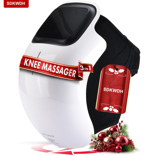 Knee Massager, with 6 Modes, Directly Makes The Knee Easy, LED Large Screen Portable Knee Massager, Temperature Adjustable, Is The Perfect Christmas Gift for Parents And The Elderly In The Family. Mother's Day Gift