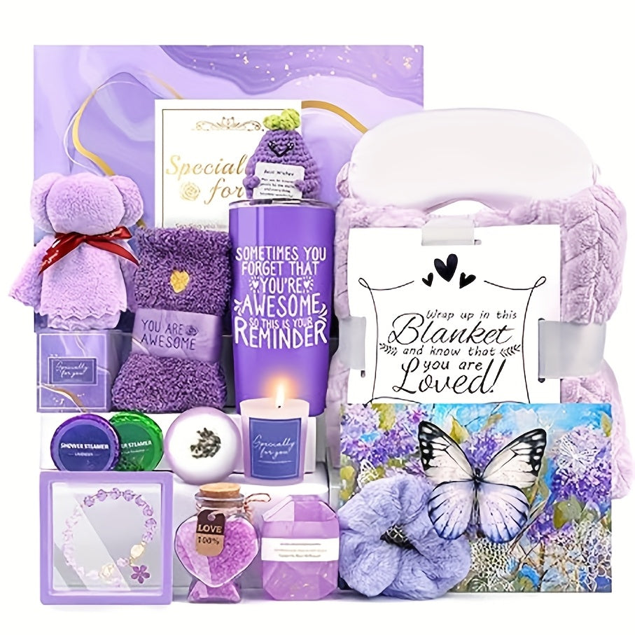 Gifts For Women, Lavender Spa Gifts Set, 16pcs Gift Set For Women