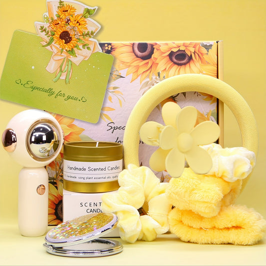 [Gift Set] Gift Baskets for Women, Unique Gifts for Mother, Best Friend Birthday Gift, Graduation Gift, Inspirational Gift Set Box, Gift Of Mother's Day, Christmas Gifts for Woman Her Teen Sister Friendship- Brighten Up Her Day