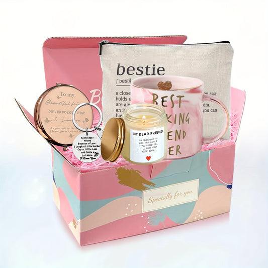 Unique Friendship Gifts for Women - Best Friend Birthday Gifts, Bestie, Bff Gift Set
